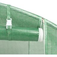 vidaXL PE Verde Acero Invernadero Túnel - Imagen 3
