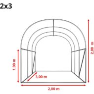 TOOLPORT PE 180g/m² Verde Invernadero Túnel - Imagen 8